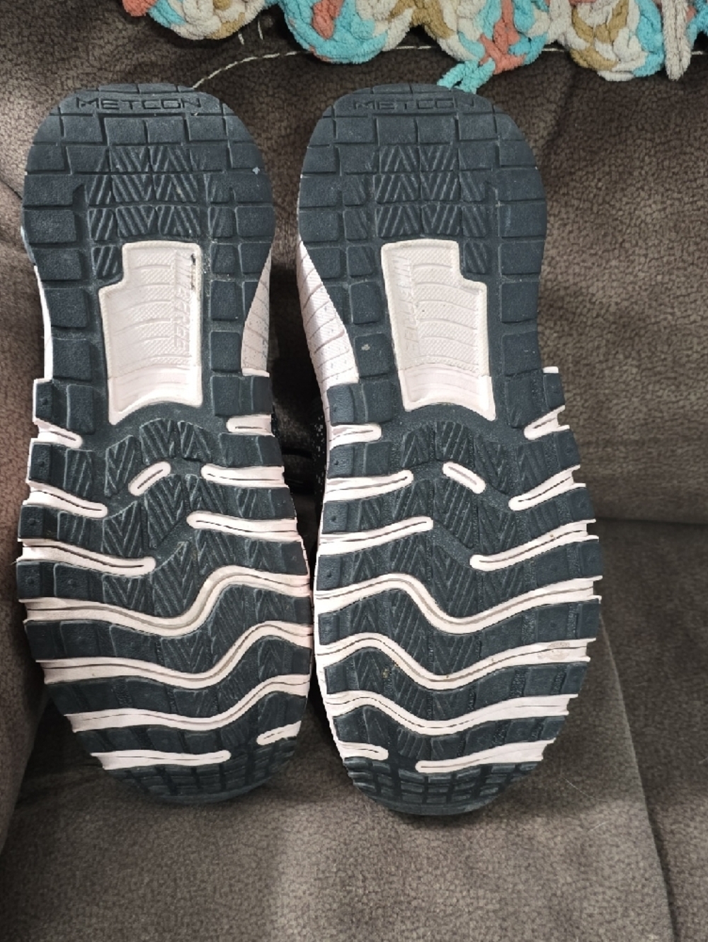 Nike Metcon 7 Black With Silver Speckles Sneakers with Pale Pink Sole - Picture 7 of 9